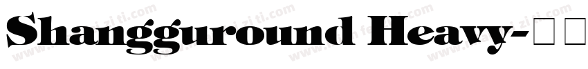 Shangguround Heavy字体转换